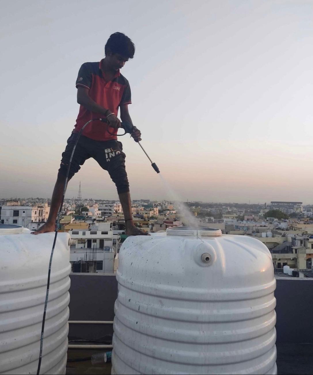 Water Tank Cleaning Services by Gagan Services Hyderabad